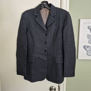 Pytchley Equestrian-Style Long Blazer, Princess Seams, XS, EUC